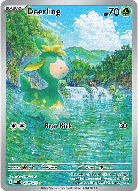 Deerling White Flare Illustration Rare 091/086 by PokeMagic on MYNTED