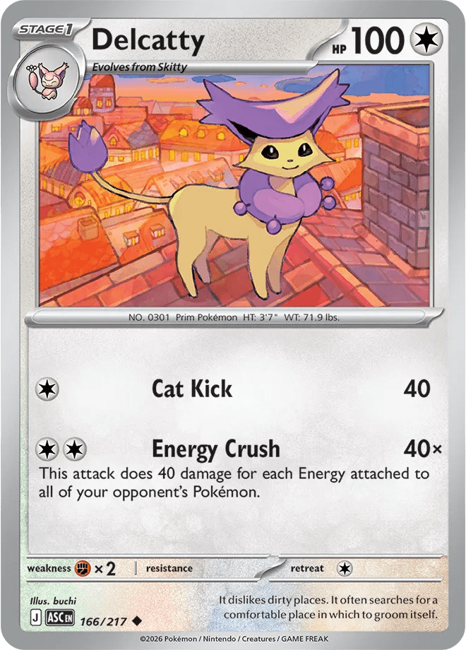 Delcatty 166 - Ascended Heroes by PokéPW on MYNTED