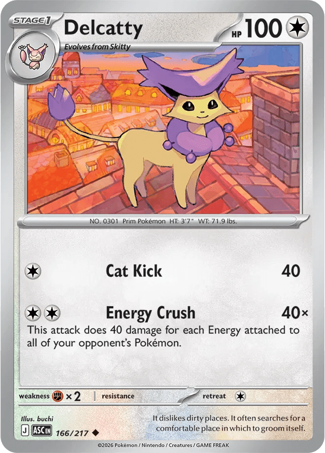 Delcatty Ascended Heroes Uncommon 166/217 by PokeMagic on MYNTED