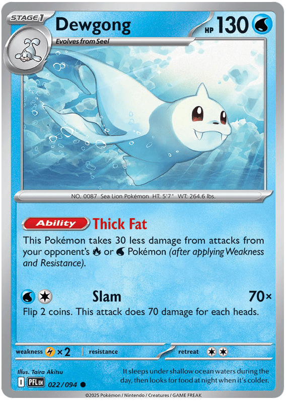 Dewgong 022/094 Reverse Holo | Mega Evolution – Phantasmal Flames by Worth the XP on MYNTED