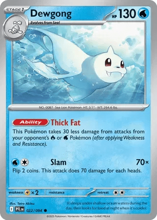 Dewgong 022/094 · Reverse Holofoil (Phantasmal Flames) by Meeho Collectz on MYNTED