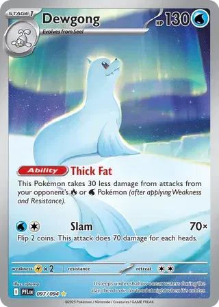 Dewgong - Phantasmal Flames - IR 097/094 - English by MechaKai Collectibles on MYNTED
