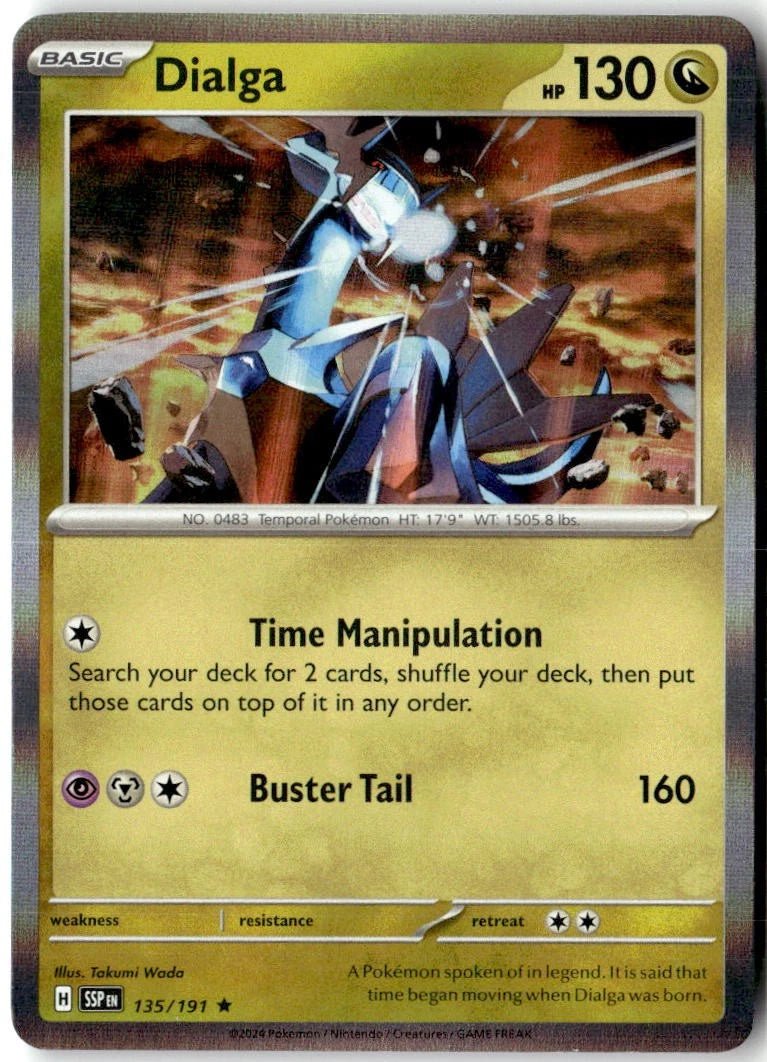 Dialga 135/191 Rare Surging HOLO by Moe‘s Vault on MYNTED