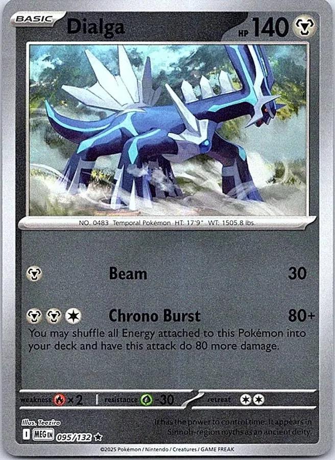 Dialga [Reverse Holo] 95 Pokemon Mega Evolution by Moe‘s Vault on MYNTED