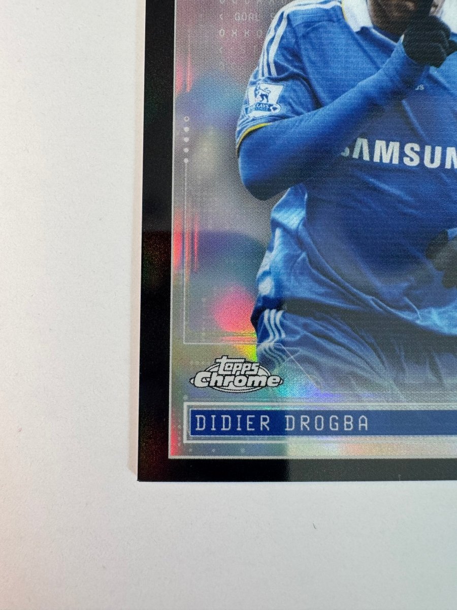 Didier Drogba CC - 4 Clinical Chrome Black 01/10 — 2025 - 26 Topps Chrome Premier League — Chelsea Legend by KitRoom Cards on MYNTED