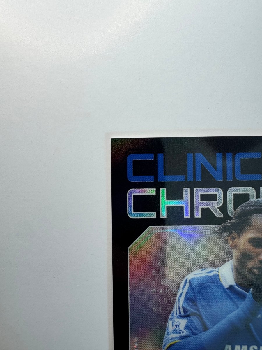 Didier Drogba CC - 4 Clinical Chrome Black 01/10 — 2025 - 26 Topps Chrome Premier League — Chelsea Legend by KitRoom Cards on MYNTED