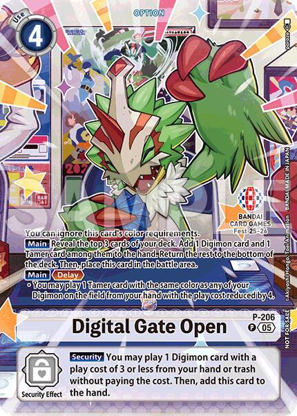 Digimon - Digital Gate Open - P - 206 (BANDAI Card Games Fest 25 - 26) - Digimon Promotion Cards (D - PR) by TCGDON on MYNTED