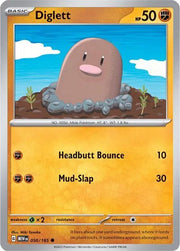 Diglett SV: 151 Common • 050/165 Reverse Holofoil by Shark Pop Culture on MYNTED