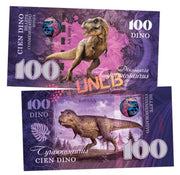 Dinosaurus Series - T - Rex Dino 100 UNCB banknote by UNCB on MYNTED