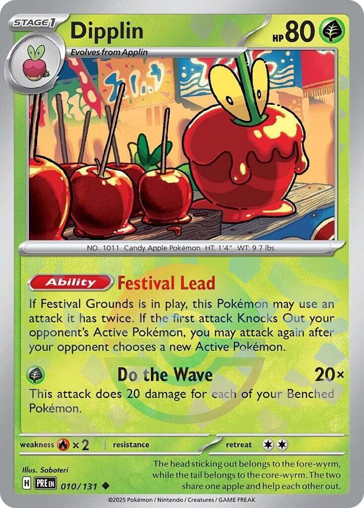 Dipplin - 010/131 (Poke Ball Pattern) - SV: Prismatic Evolutions (PRE) by SAFAQATI on MYNTED