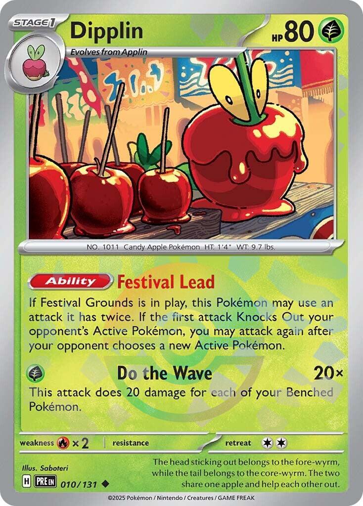Dipplin POKEBALL REVERSE HOLO Prismatic Evolutions 010/131