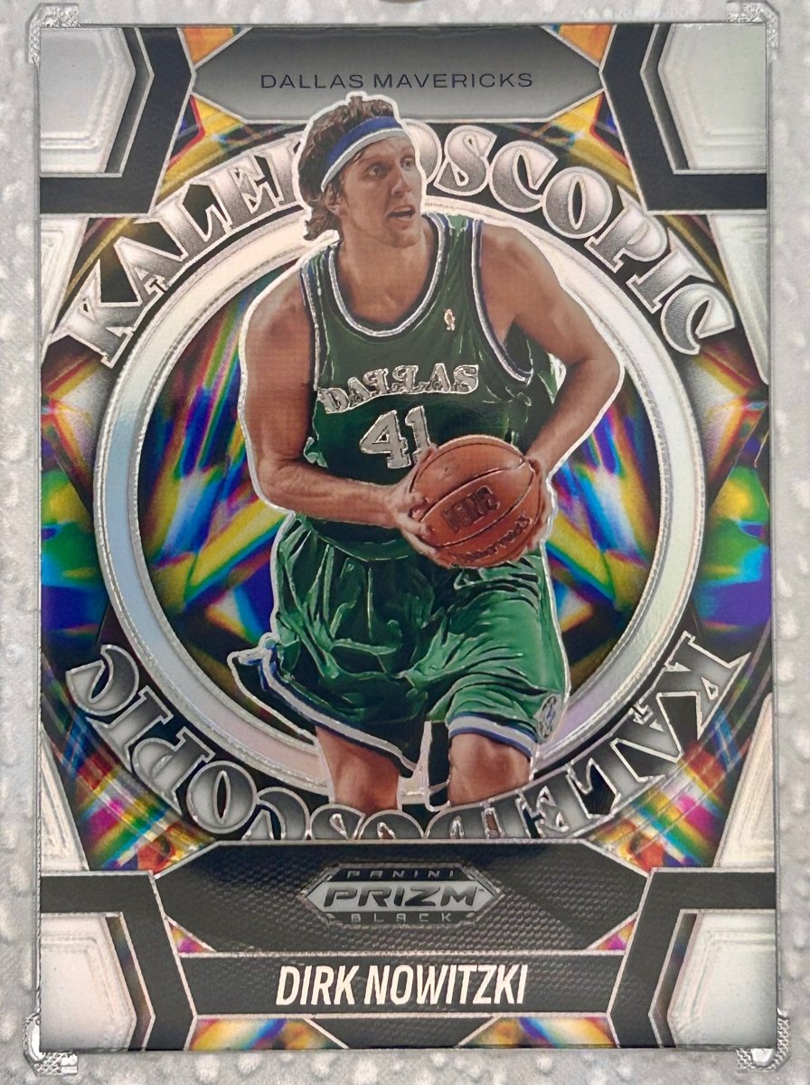 Dirk Nowitzki 2024 Prizm Black Kaleidoscope Silver by Rip and Collect on MYNTED