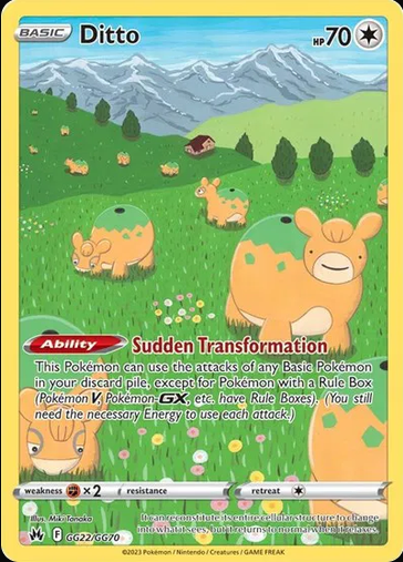 Ditto GG22/GG70 - Crown Zenith: Galarian Gallery by shad0wknightTCG on MYNTED