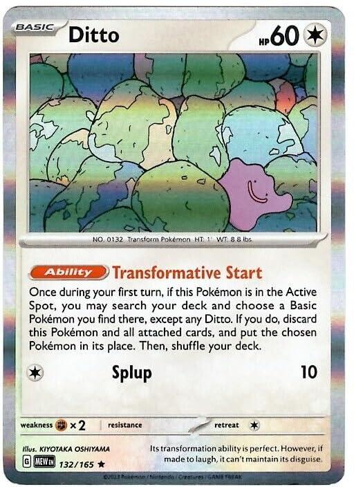 Ditto SV: 151 Rare • 132/165 Holofoil by Shark Pop Culture on MYNTED