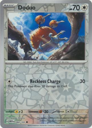 Doduo SV: 151 Common • 084/165 Reverse Holofoil by Shark Pop Culture on MYNTED