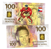 Dominik Hasek 100 Korun UNCB banknote by UNCB on MYNTED