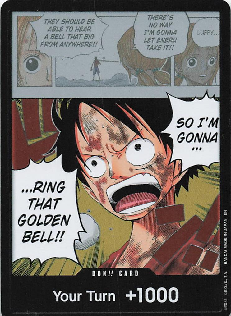 DON!! Card Monkey D. Luffy "Ring That Golden Bell!!" (Luffy) Foil NM One Piece by PokeGrails on MYNTED