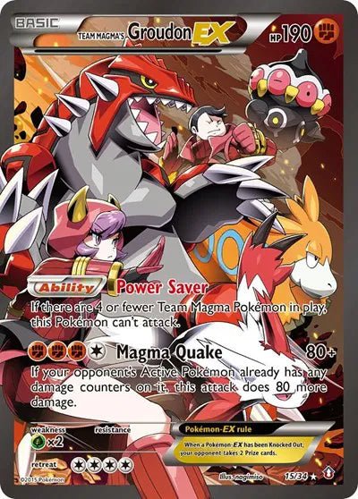 Double Crisis Team Magma's Groudon EX - MP by PlayVault on MYNTED