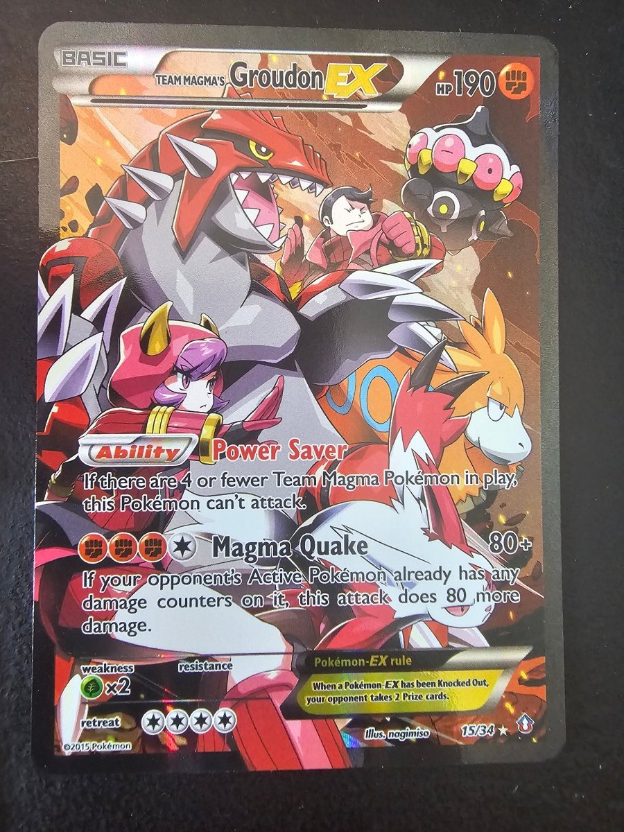 Double Crisis Team Magma's Groudon EX - MP by PlayVault on MYNTED