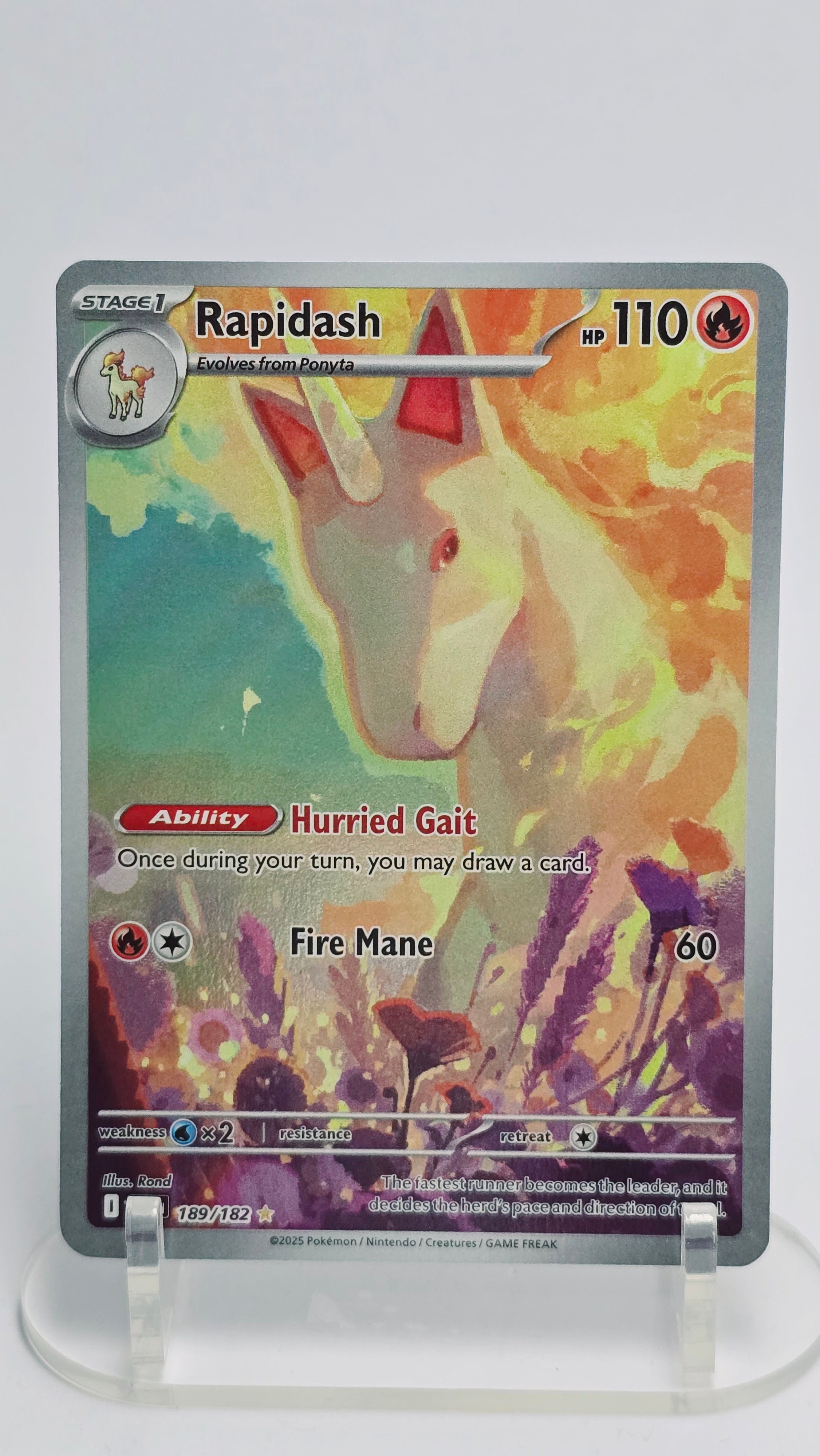 Rapidash - Destined Rivals - IR 189/182 - English
