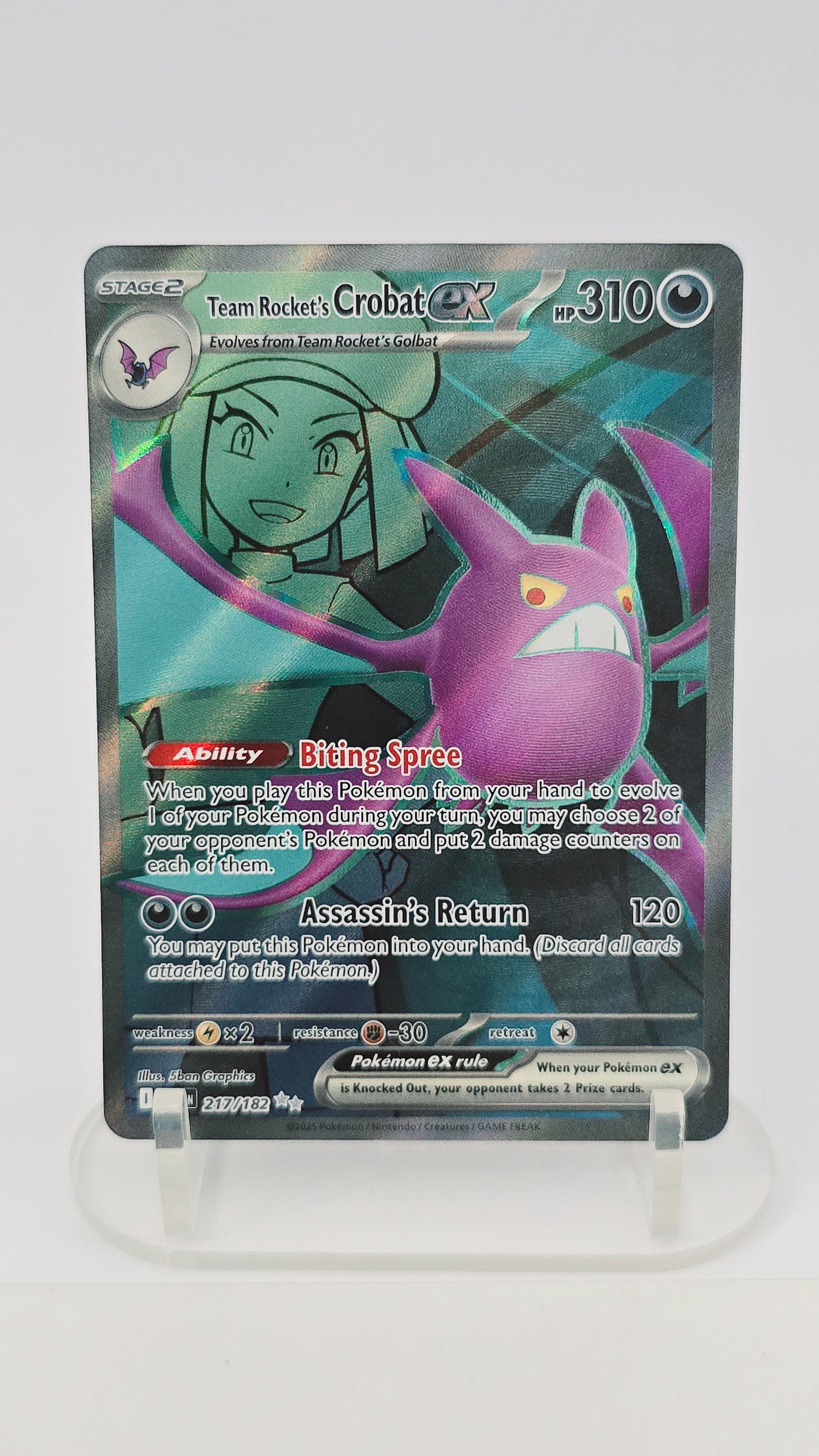 Team Rocket's Crobat ex - Destined Rivals - UR 217/182 - English