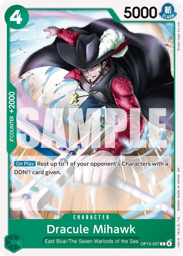 Dracule Mihawk - Adventure on Kami's Island (OP15 - EB04) by TCGDON on MYNTED