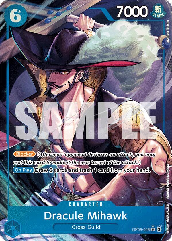 Dracule Mihawk (Parallel) Emperors in the New World SR OP09 - 048 by Schmutzfink TCG on MYNTED