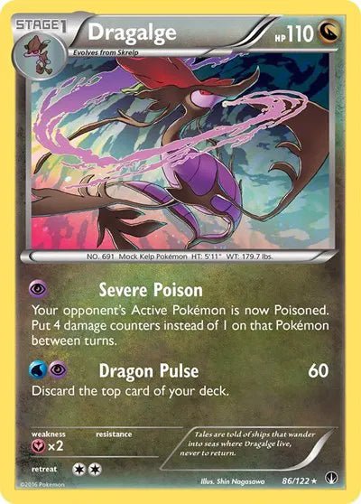Dragalge (Holofoil) BREAKpoint Holo Rare 86 by PokeSource on MYNTED