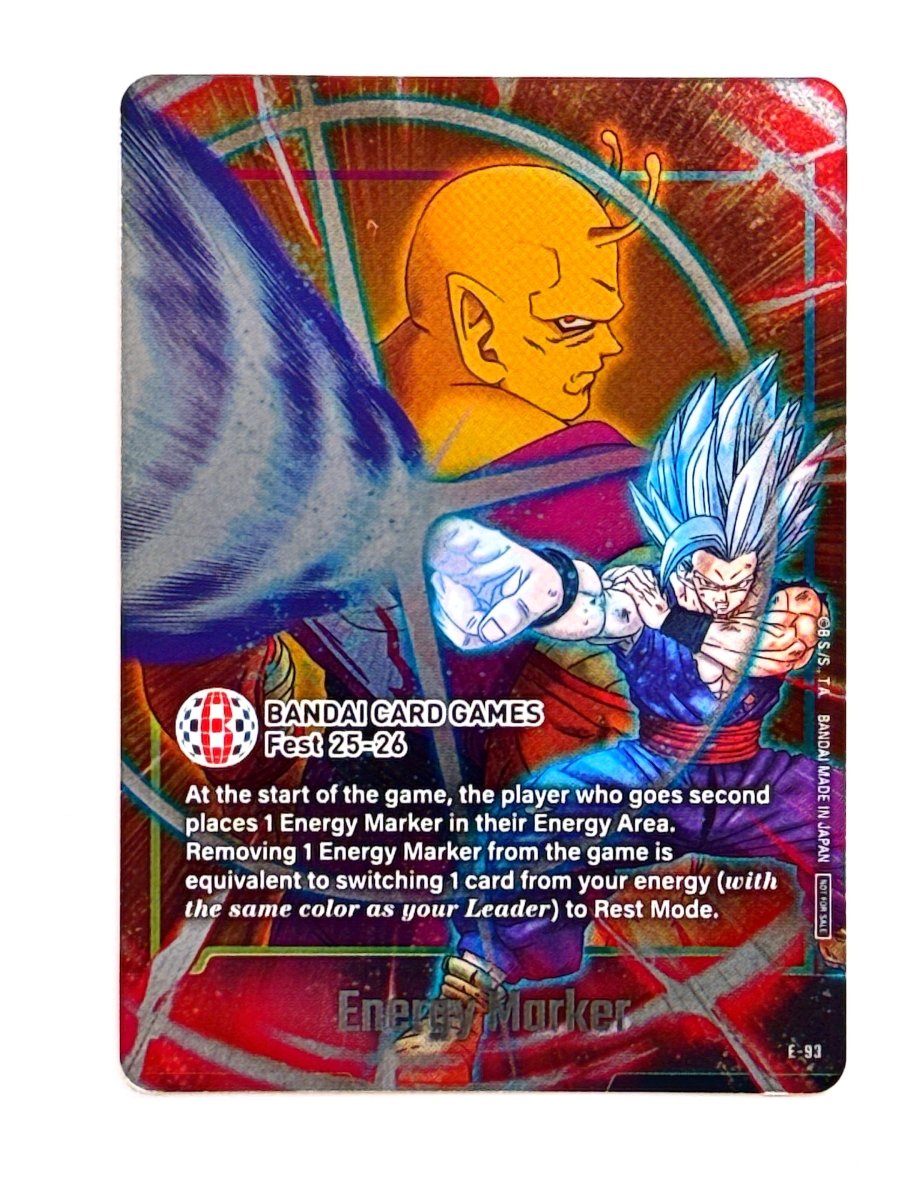 Dragon Ball - Energy Marker (E - 93) - Fusion World Energy Markers (DBSFW_EM) - Bandai Card Game Fest 25 - 26 by TCGDON on MYNTED