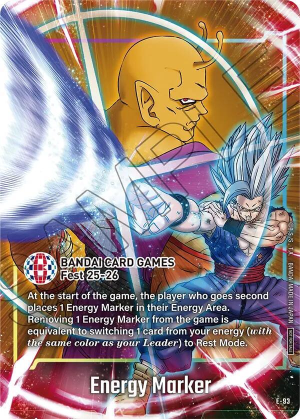 Dragon Ball - Energy Marker (E - 93) - Fusion World Energy Markers (DBSFW_EM) - Bandai Card Game Fest 25 - 26 by TCGDON on MYNTED