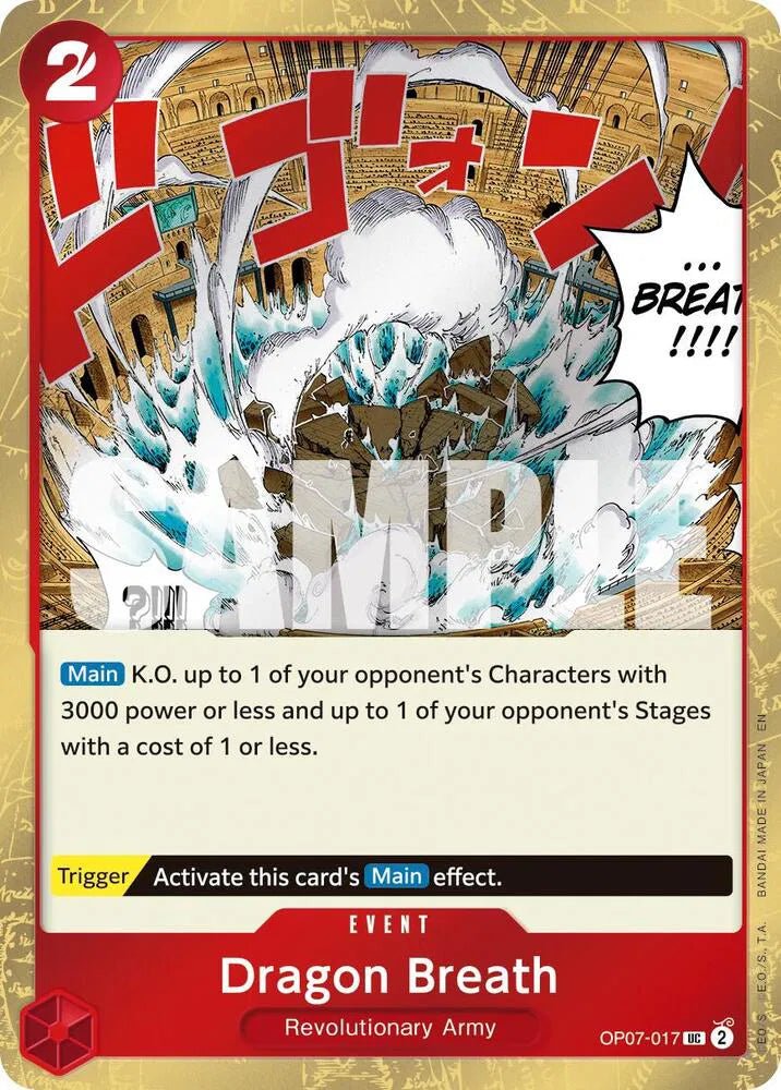 Dragon Breath (Pirate Foil) Premium Booster -The Best- Vol. 2 UC OP07-017 by Fabio’s Black Box on MYNTED