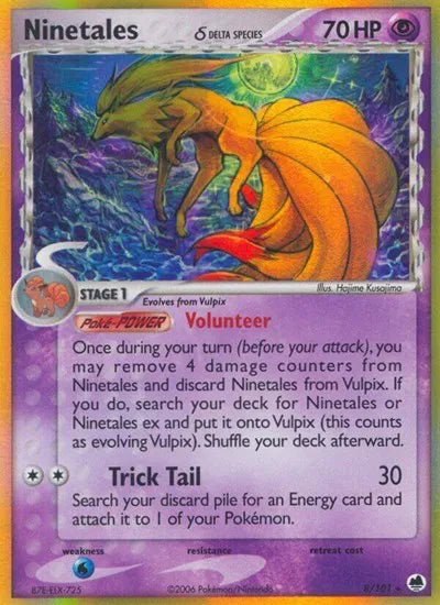Dragon Frontiers Ninetales Delta Species Holo 8/101 MP by PlayVault on MYNTED
