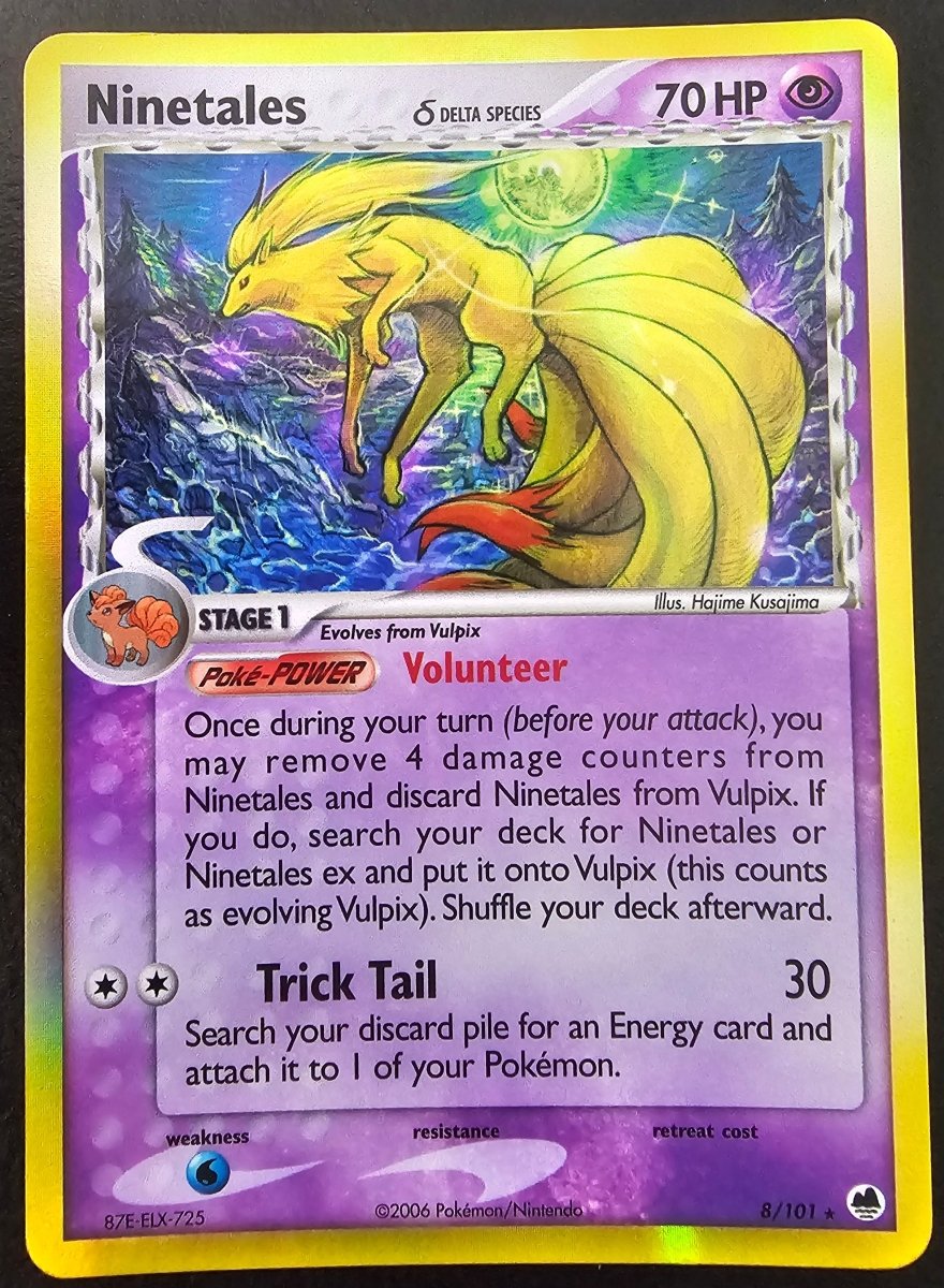 Dragon Frontiers Ninetales Delta Species Holo 8/101 MP by PlayVault on MYNTED