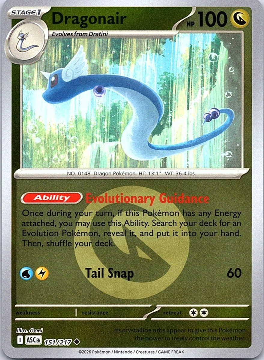 Dragonair - 151/217 (Energy Symbol Pattern) - ME: Ascended Heroes (ASC) by SAFAQATI on MYNTED