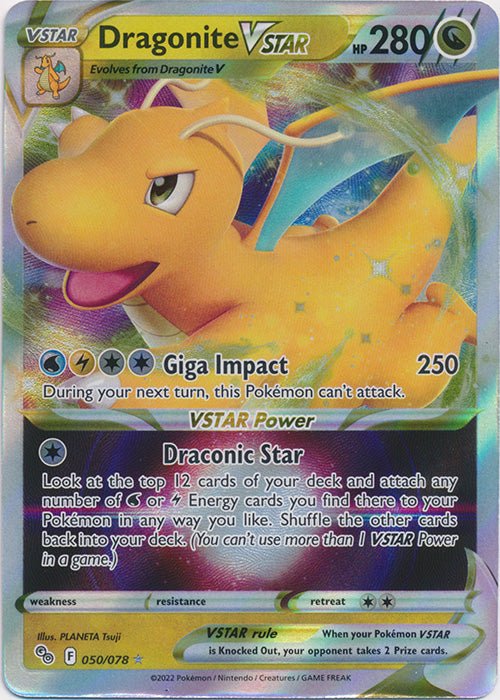 Dragonite VSTAR - 050/078 by PokeCollect on MYNTED