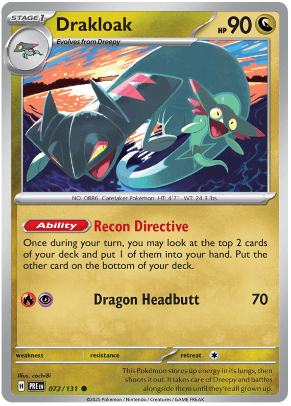 Drakloak 072/131 Common | Scarlet & Violet – Prismatic Evolutions by Worth the XP on MYNTED
