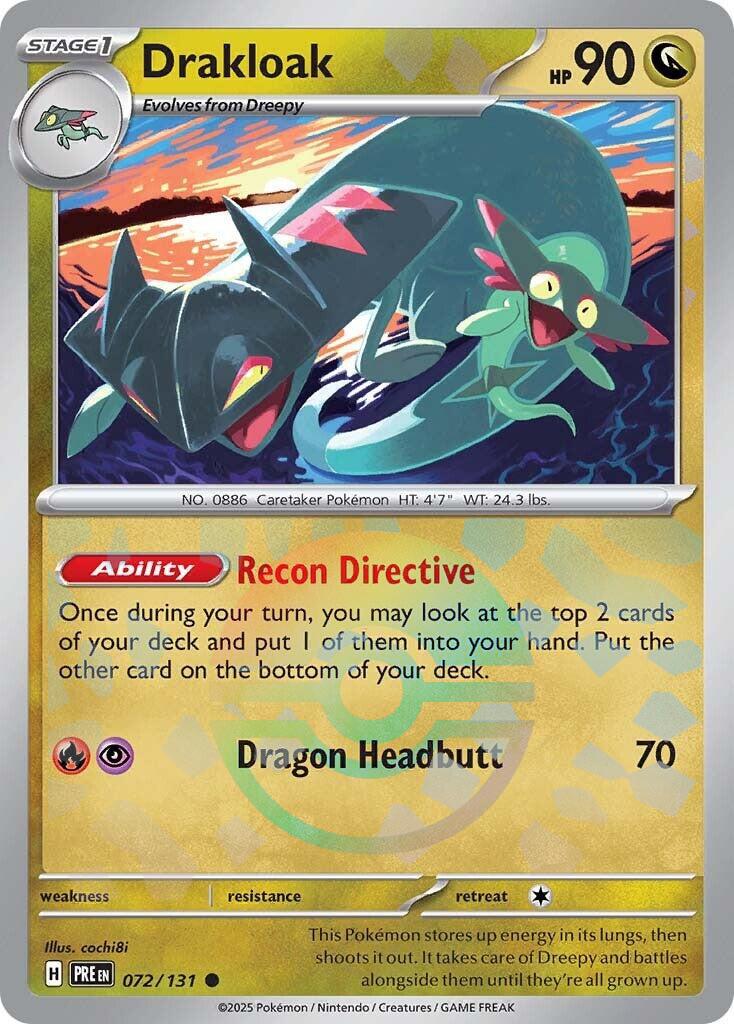 Drakloak [Poke Ball] 72 Pokemon Prismatic Evolutions by Moe‘s Vault on MYNTED