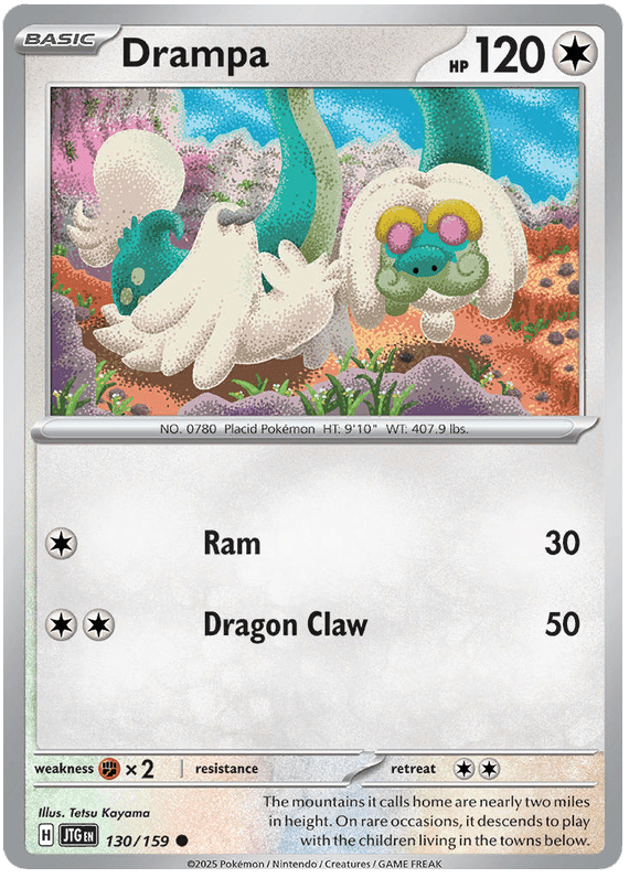 Drampa 130/159 Common | Scarlet & Violet – Journey Together by Worth the XP on MYNTED