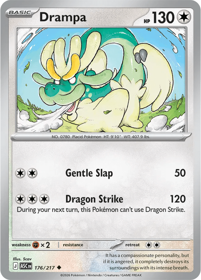 Drampa 176/217 (Ascended Heroes) by PokéPW on MYNTED