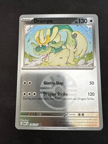 Drampa 176/217 - Ascended Heroes - Friend Ball Pattern by Light Collectibles on MYNTED