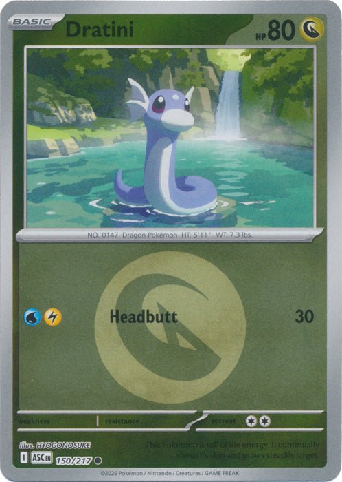 Dratini - 150/217 (Energy Symbol Pattern) - ME: Ascended Heroes (ASC) by SAFAQATI on MYNTED