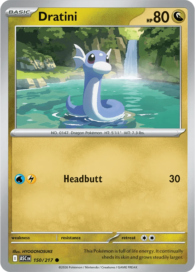 Dratini Ascended Heroes Common 150/217 by PokeMagic on MYNTED