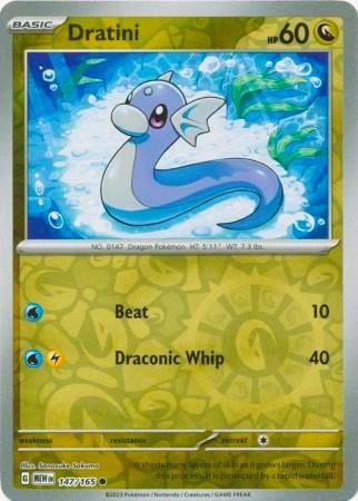 Dratini SV: 151 Common • 147/165 Reverse Holofoil by Shark Pop Culture on MYNTED