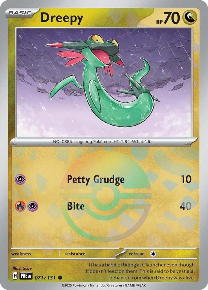 Dreepy - 071/131 (Poke Ball Pattern) - SV: Prismatic Evolutions (PRE) by SAFAQATI on MYNTED