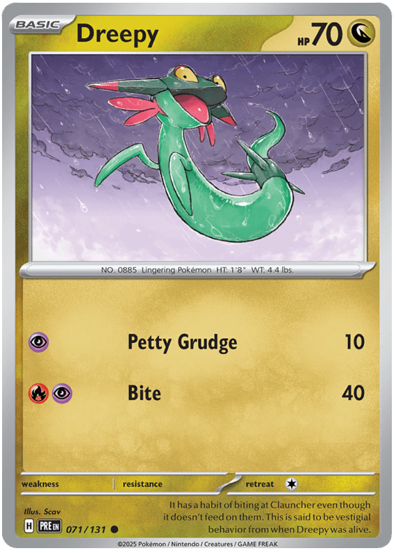 Dreepy 071/131 Reverse Holo | Scarlet & Violet – Prismatic Evolutions by Worth the XP on MYNTED