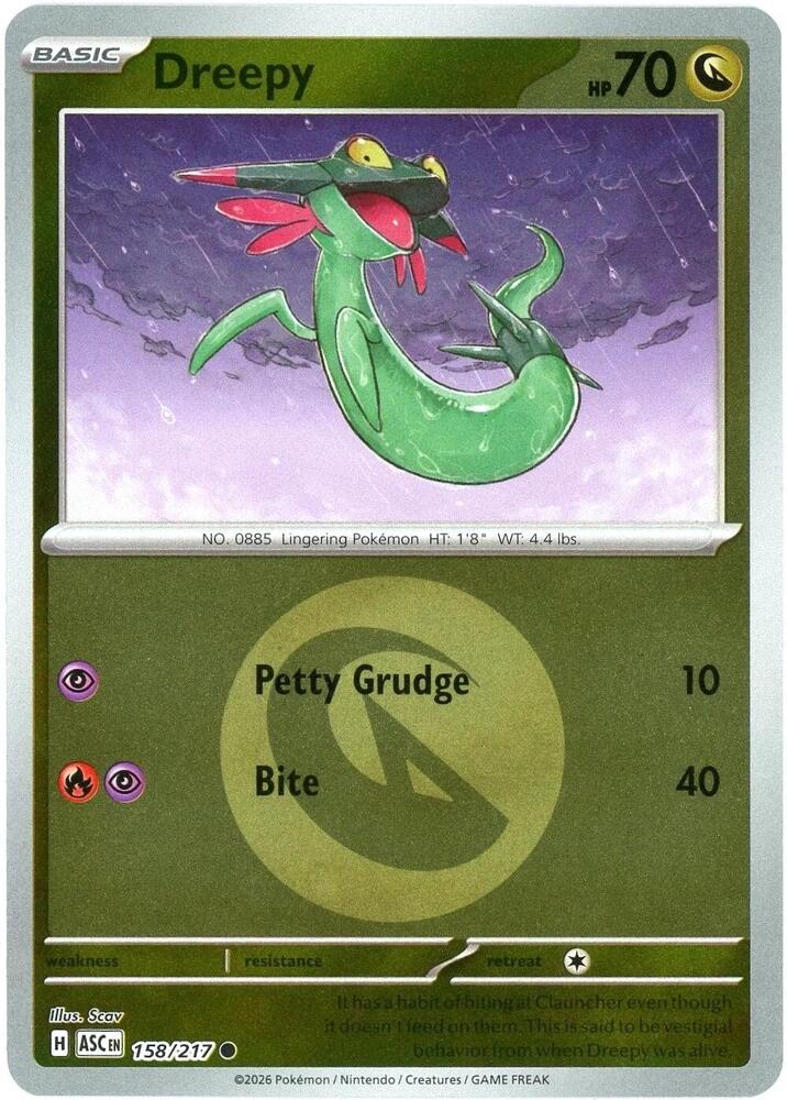 Dreepy - 158/217 (Energy Symbol Pattern) - ME: Ascended Heroes (ASC) by SAFAQATI on MYNTED