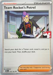 Team Rocket's Petrel - 176/182 Prize Pack Series One Uncommon 176/182