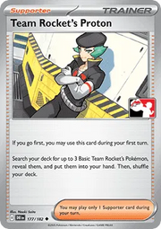 Team Rocket's Proton - 177/182 Prize Pack Series One Uncommon 177/182