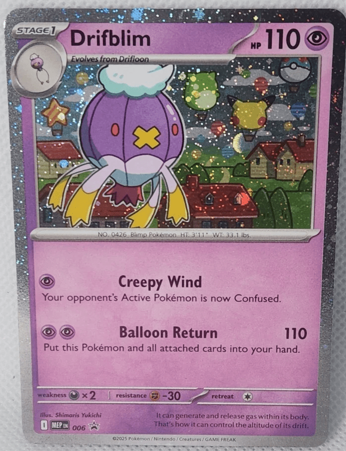 Drifloon MEP 005 Drifblim MEP 006 Black Star Promo Pokemon TCG Mega Evolution MT by SAFAQATI on MYNTED