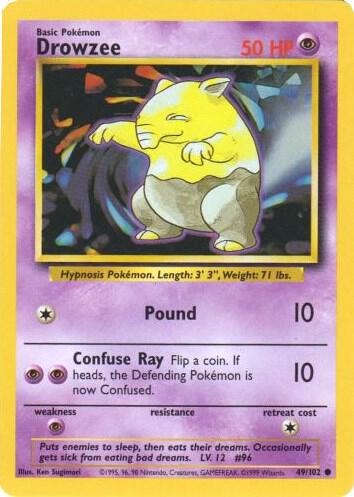 Drowzee Base set (Unlimited) 49/102 by ISB Collector on MYNTED